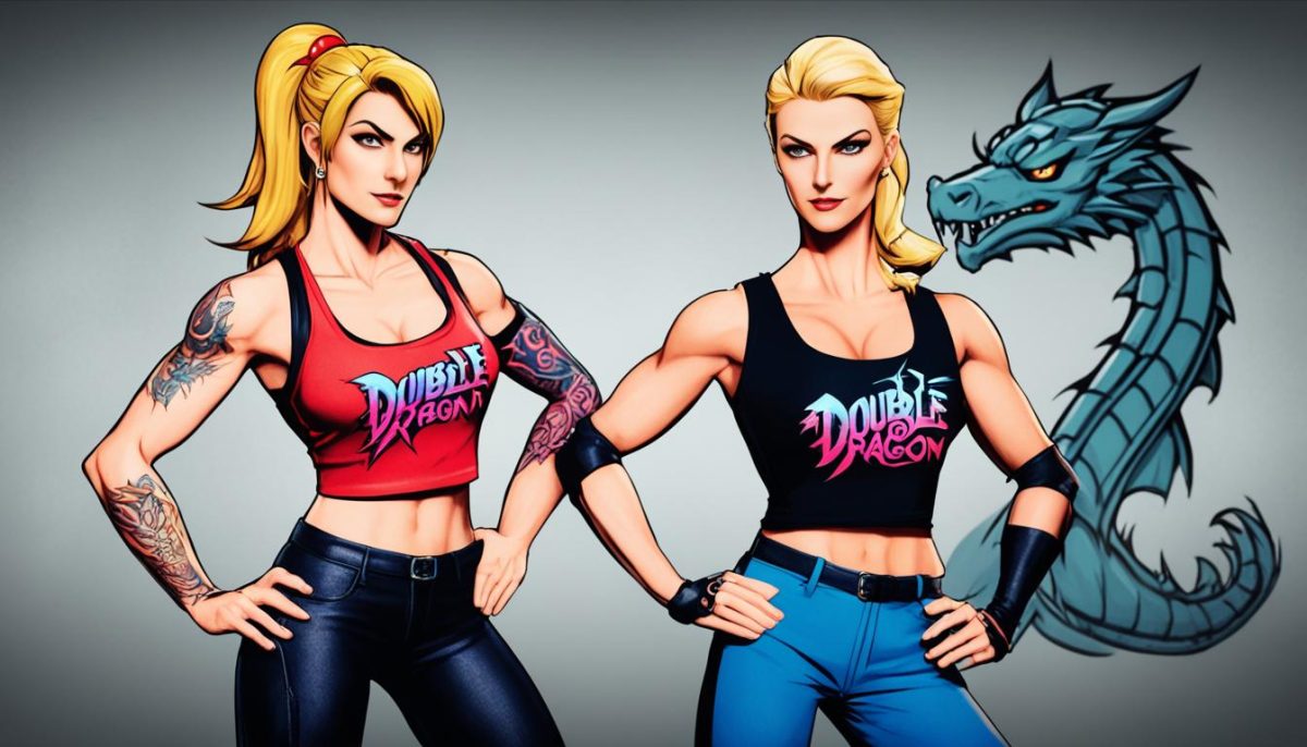 Double Dragon Neon characters