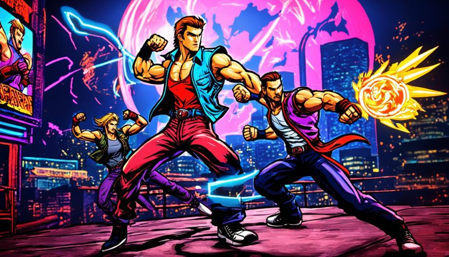 double dragon neon change characters